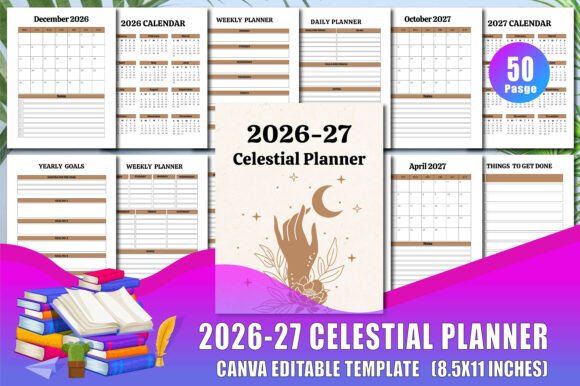 2026-27 Celestial Planner and Canva Interior: A Comprehensive Guide for Productivity and Creativity