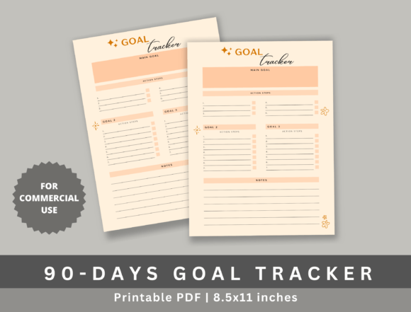 90 Days Goal Planner KDP