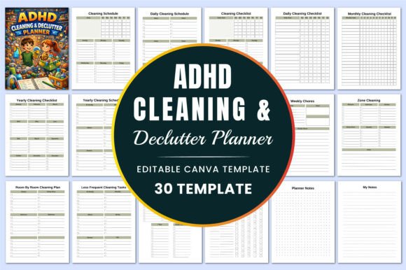 ADHD Cleaning Declutter Planner: A Game-Changer for Organized Living