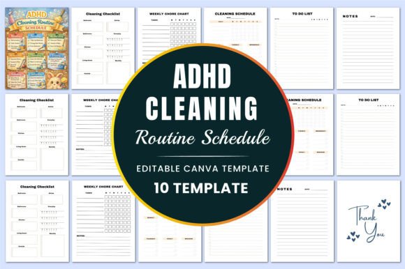ADHD Cleaning Routine Schedule KDP Canva: A Practical Guide for Simplified Home Management