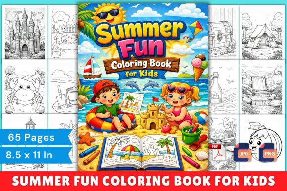 Summer Fun Coloring Book for Kids: A Creative Escape for Young Minds